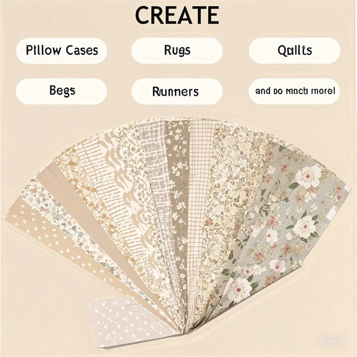 42 Pcs Fabric Strips for Quilting-2.6 Inch Precut Cotton Floral Strips Bundles, Perfect Quilting Fabric