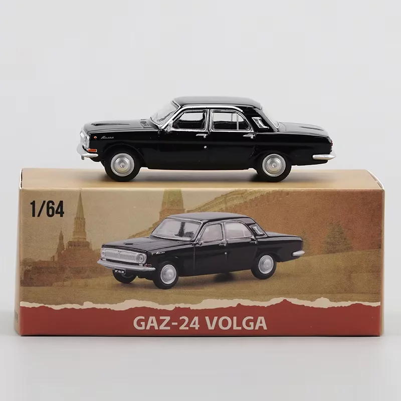 Perka 1:64 Scale GAZ-24 Volga Alloy Car Model Ornament Souvenir