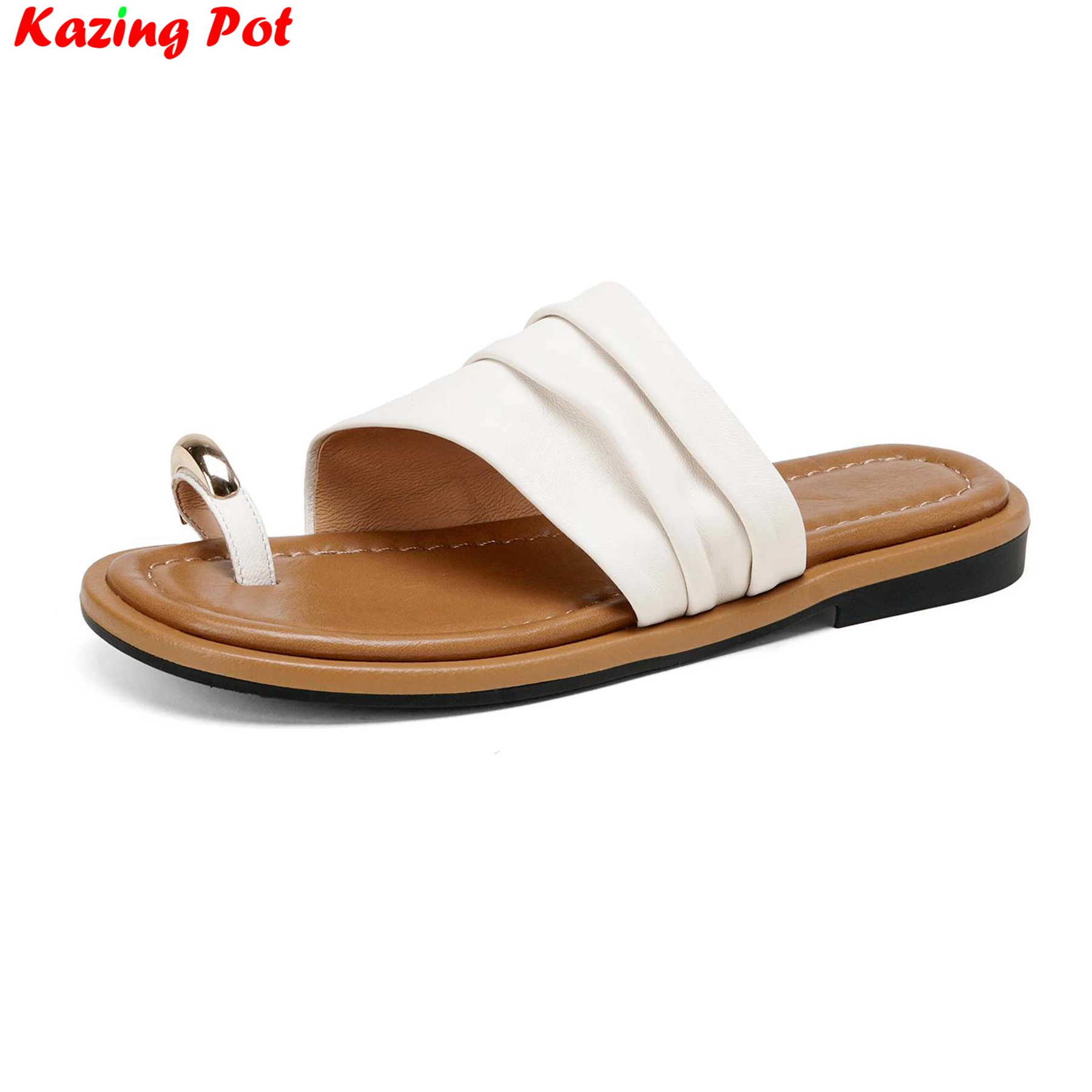 

Krazing Pot Sheepskin Chic Mules Peep Toe Summer Shoes Concise Dating Sandals Slingback Party Dress Brand Women Outside Slippers