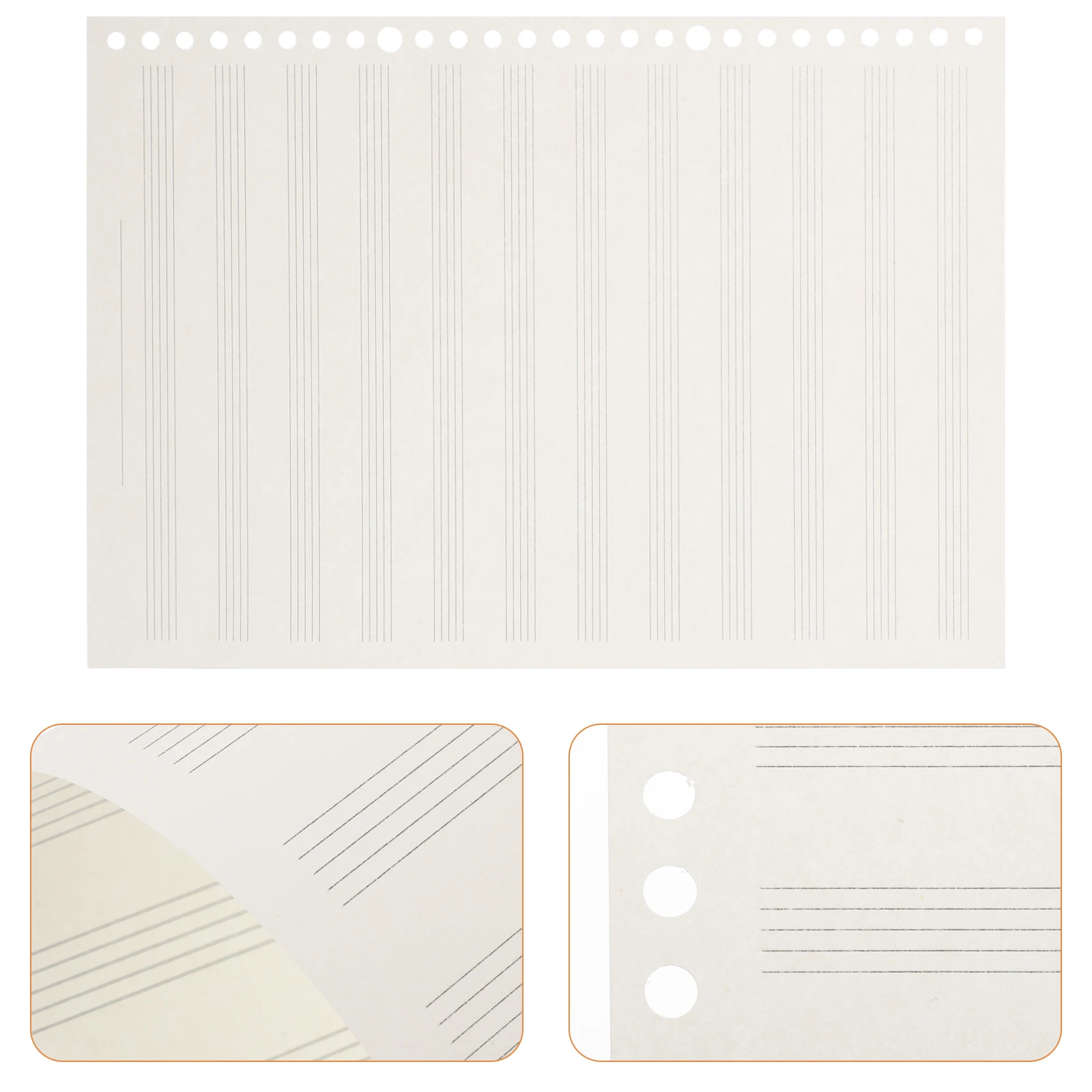 

Narrow Staff Music Notebook For Interchangeable Sheets Durable Portable Blank Sheet Journal Composition Book For Guitar