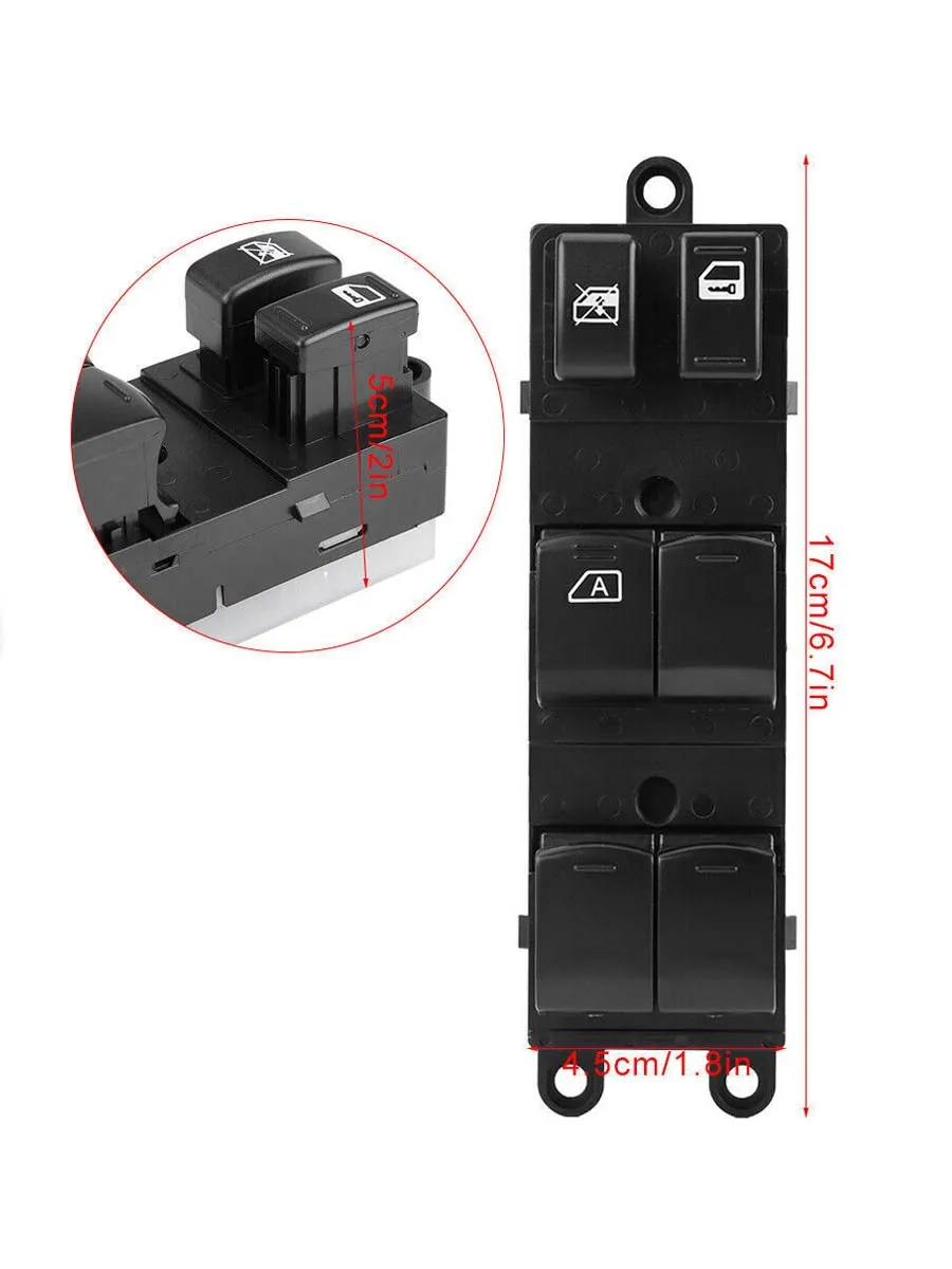 Master Power Window Switch 25401-1JY0A For Nissan Tiida C11 SC11 C11Z 2006-2010 free shipping