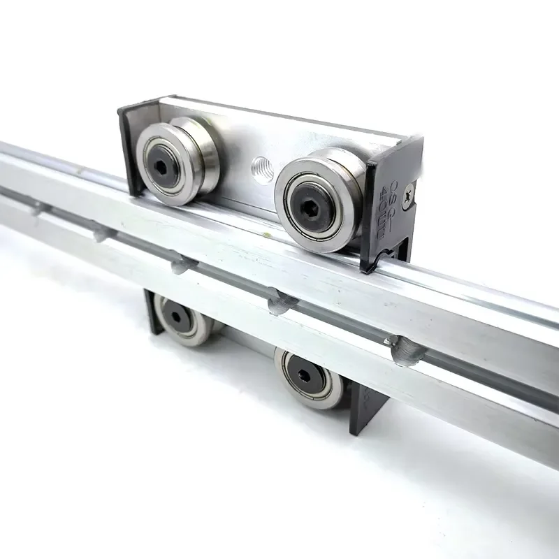OSGR20 OSGR25 Aluminum Alloy Double Axis Roller Linear Guide Rail Slide Block High Speed External Bearing OSG30 OSG40