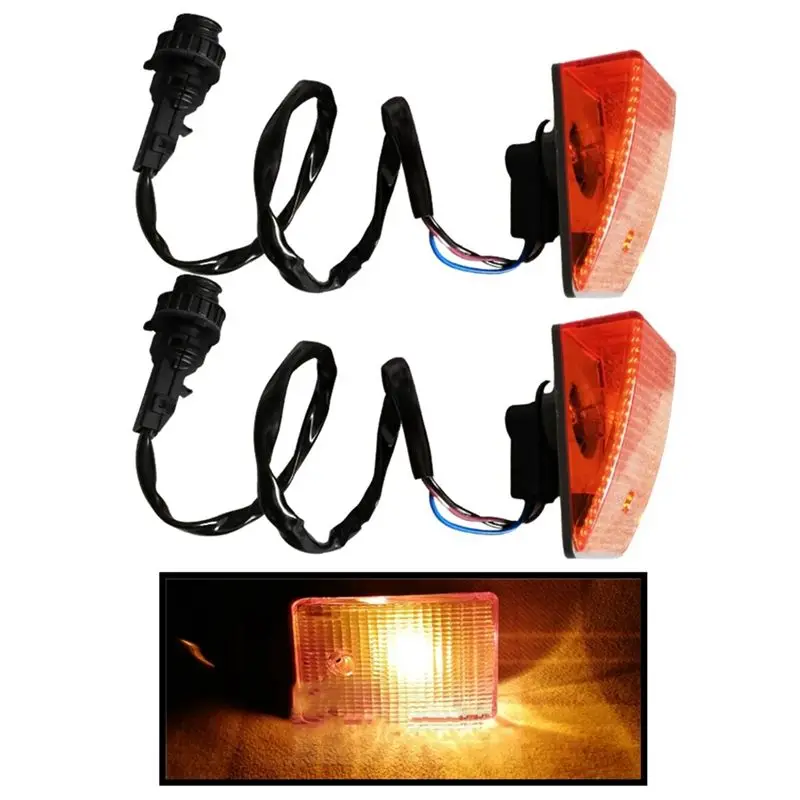 A30F-2Pcs 24V LED Corner Lights For Mercedes Benz Actros MP1 MP2 Truck Cab Side Marker Turn Signal Lamp 9418200521 9418200921 view 6