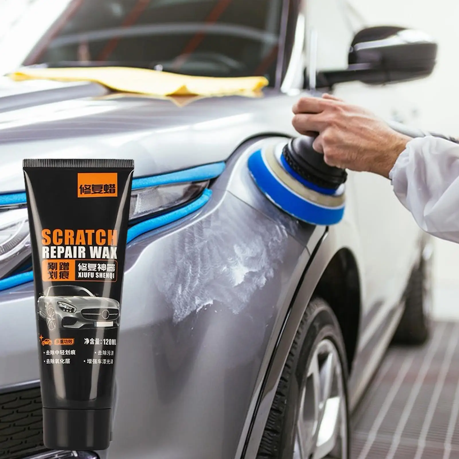 Auto Scratch Remover Paint Care Tools Auto Swirl Remover Scratches Repair Polishing Car Body Grinding Compound Anti Scratch Wax view 3