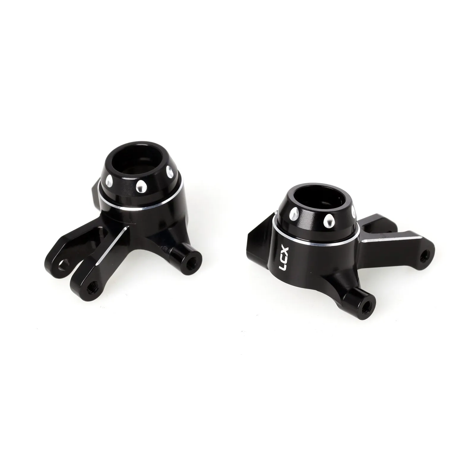 LCX Racing 1/16 RC camión bloques de dirección de aluminio nudillos de dirección para Traxxas Mini Maxx Mini XRT actualizaciones accesorios de piezas