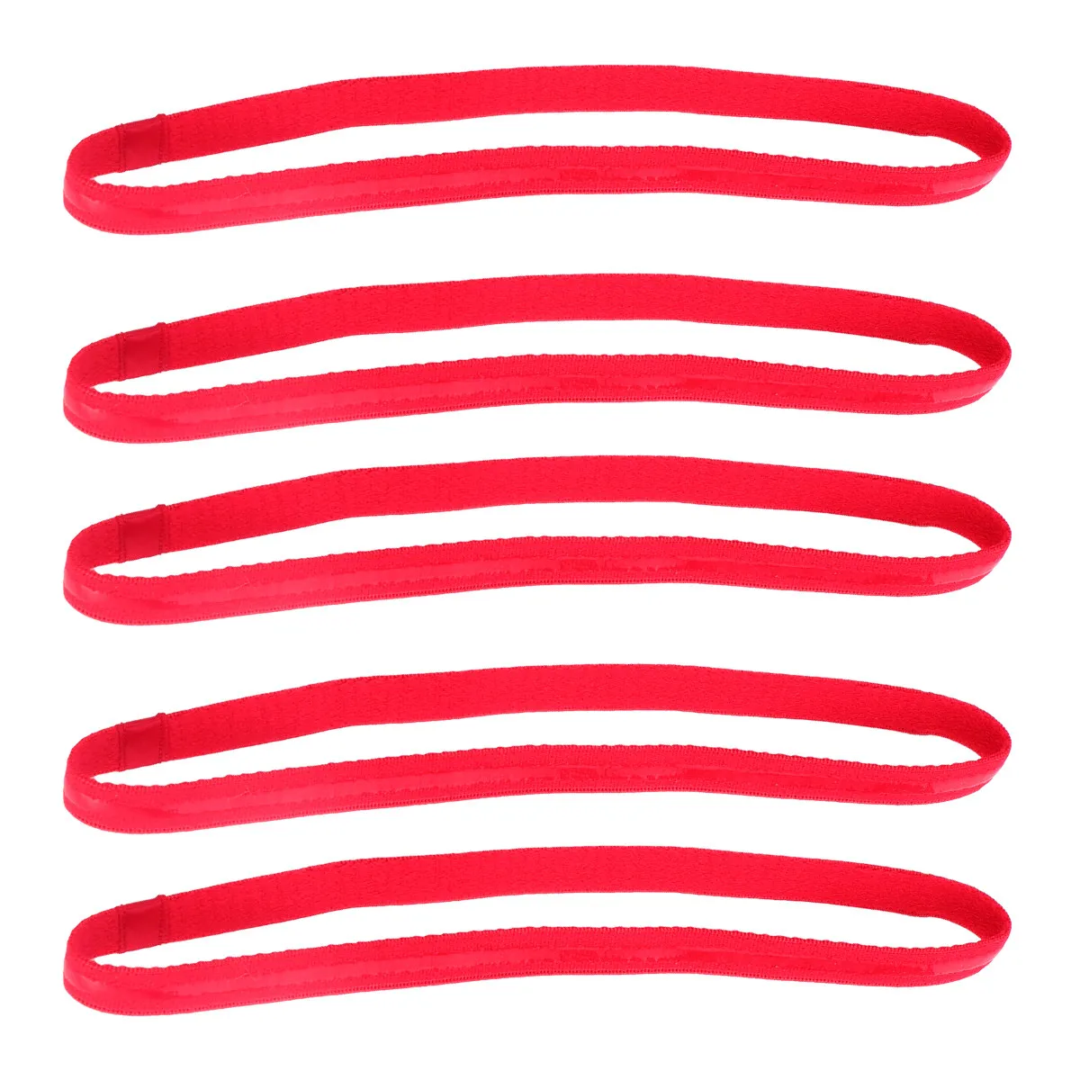 

5 шт. дышащих эластичных спортивных повязок на голову, впитывающих пот, нескользящих, для бега, йоги, тренировок и фитнеса