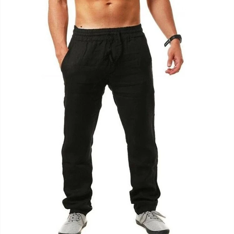 

Men's Pants in Stock, Clear Long Trouser Compartment, Popular Men's European and American Sports Trousers, Summer Loose, Casual,