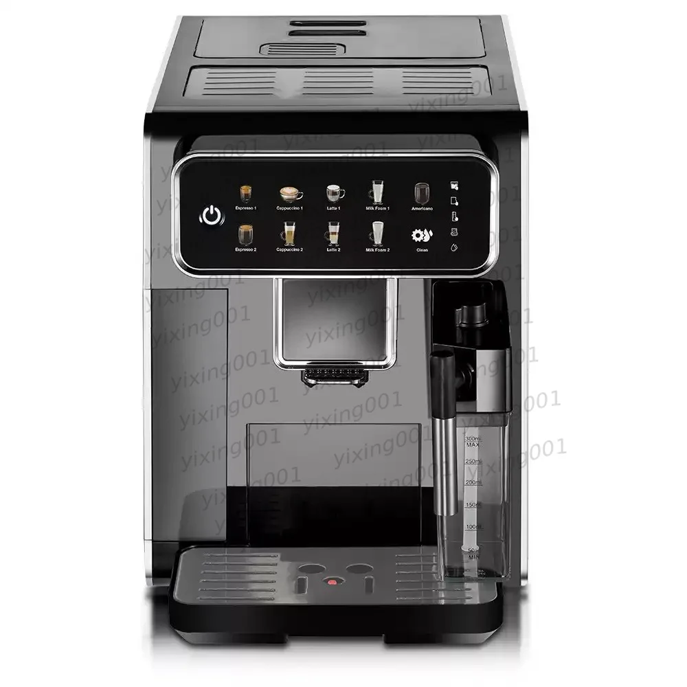 Automatic Espresso Machine with Built-in Grinder, Milk Frother, Pump Pressure & Steam Function
