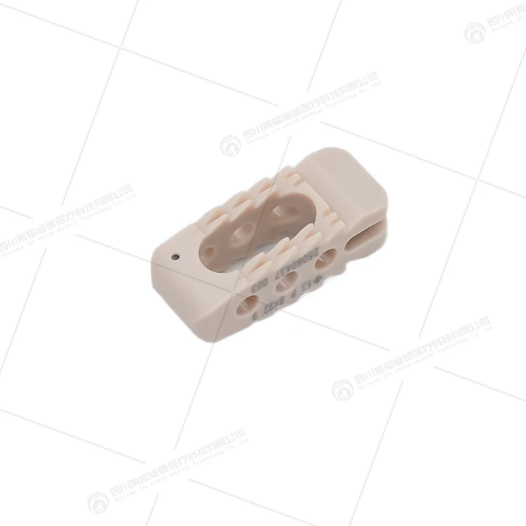 High Quality Titanium Orthopedic Spine s Hot Sale Medical Lumbar PEEK Cage Interventional for Hospital Use