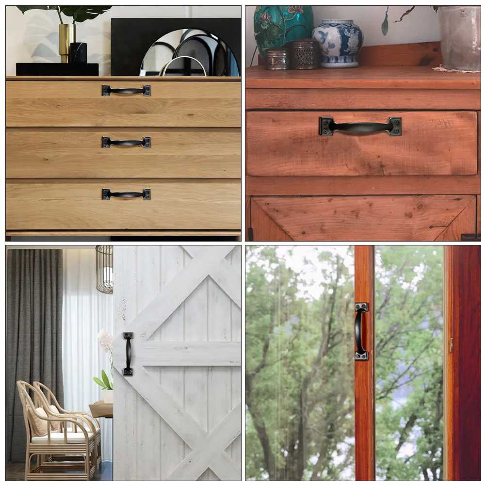 

6Pcs Classic Brass Drawer Knob Cabinet Pull Handle Furniture Decorative Wardrobe Closet Door Handles Cabinet Door Knob