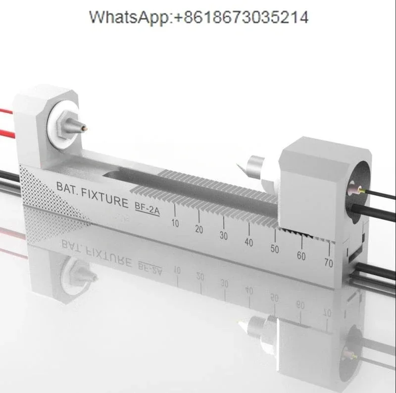 Double Self-locking Aluminum Alloy CNC Four-wire Battery Holder Fixture BF-2A For 18650 AA AAA, Etc.