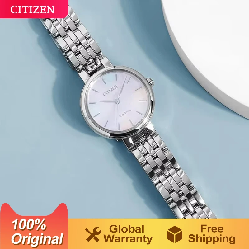 CITIZEN Original Women\'s Watch  Japanese Light Eco drive Sapphire Crystal Glass Dial Fashion Gift EM0900-81Y women ladies watch