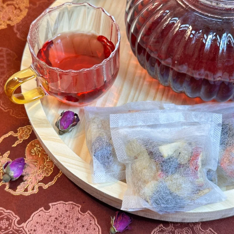 

Natural Sour Plum Soup Tea Bags Herbal Blend Refreshing Beverage Independent Tea Bags for Home and Daily Use Caffeine Free