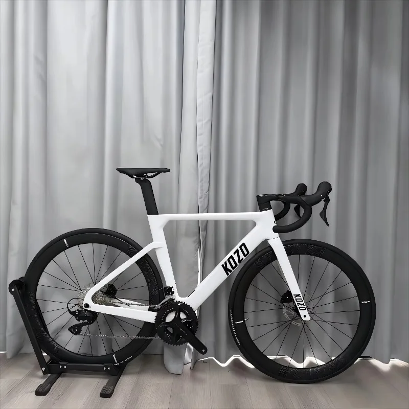 

700C 24S Carbon Fiber Aero Road Bike Hydraulic Disc Brake Racing Bicycle For Men Women Adult Road Racing Cycling Outdoor Sports