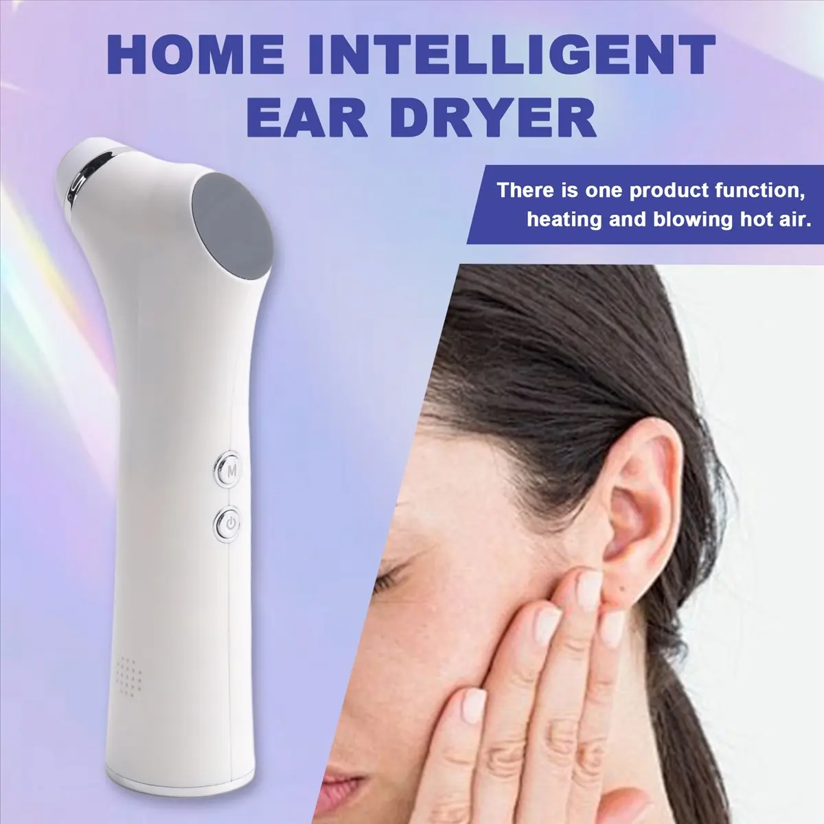 *A14E Home Intelligent Constant Temperature Ear Dryer for Ear Canal Drying and Care, 3 Types of Ear Tips