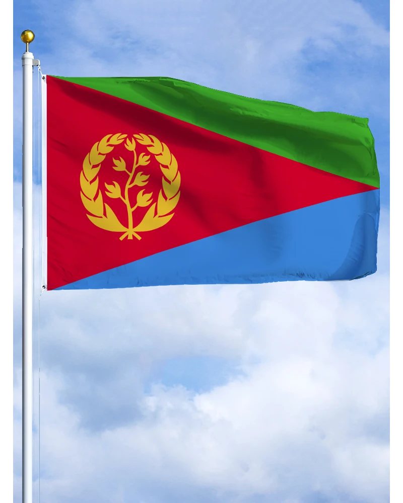 60×90 90x150 120×180CM Eritrea Emblem Flag Polyester Printed Banner Tapestry For Decor