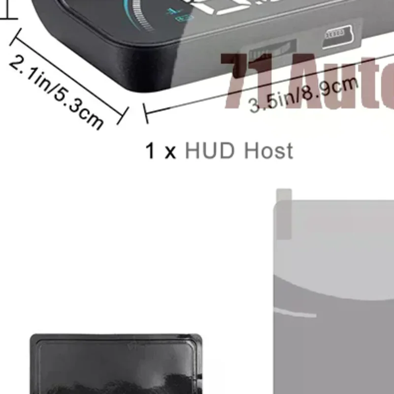 M8 Car HUD Head Up Display OBD2 Overspeed Warning Auto Electronic Water Temperature LED Digital Projector Windshield