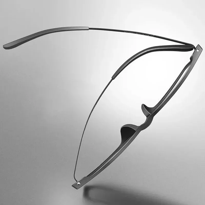 Gafas de lectura ultraligeras con montura de titanio para hombre y mujer, anteojos recetados Anti luz azul + 1,0 a + 4,0