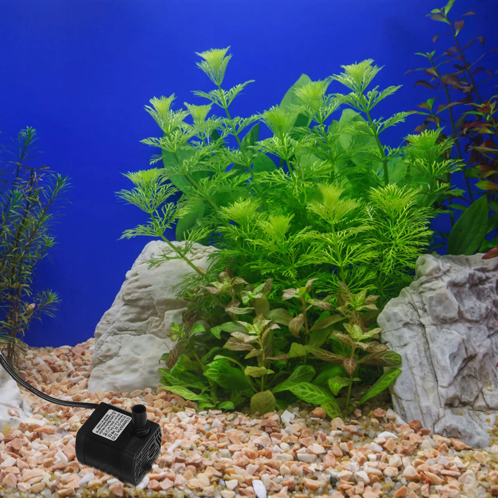 

Adjustable Submersible Water Pump USB DC Aquarium Fountain Well Pump for Fish Tank Pond Waterproof Energy Efficient