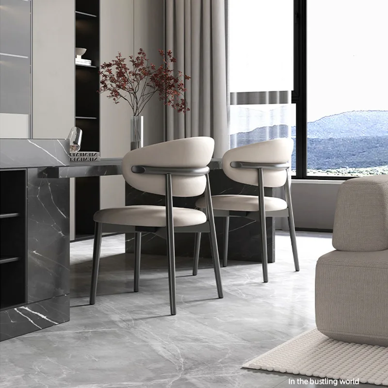 

Современные обеденные стулья для приема, кофейни, спальни, отеля, обеденные стулья для отдыха, металлическая вечеринка, удобная мебель Sillas Lscy