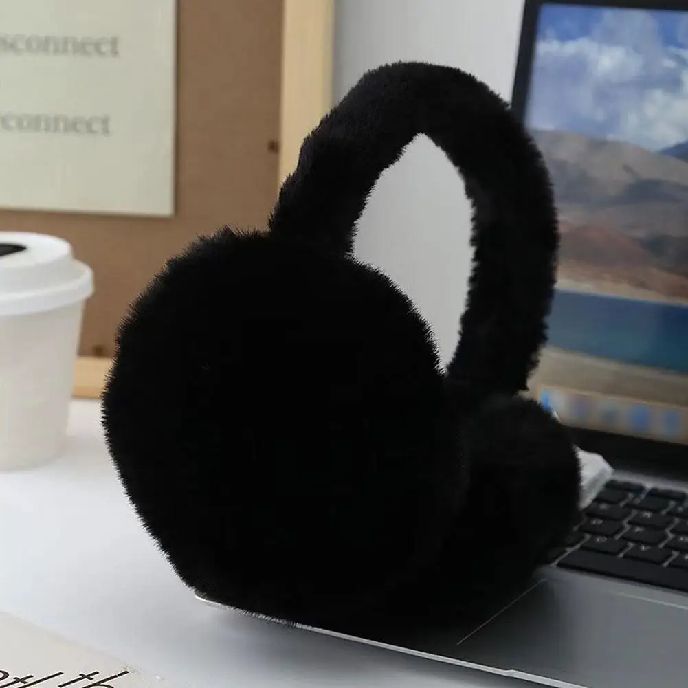 Solid Soft Plush Ear Keep Warmer Winter Earmuffs for Women Fashion Outdoor Earflap Protection Ear-Muffs Ear Cover