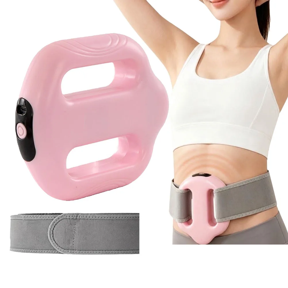Portable Vibration Dual-Ring Fascia Massager with Belt, Fat Loss, Body Slimming, Fat-Burning, Muscle Relief and Relaxation