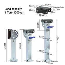 Trailer Stabilser Legs With a Handler 350~490mm Caravan Parking Corner Steady Camping RV Prop Stands Parts Accessories