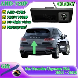 Original Screen Input Rear Camera For Porsche Cayenne 92A 2011 2012 2013 2014 2015 ~ 2018 Trunk Handle Parking Reversing Camera