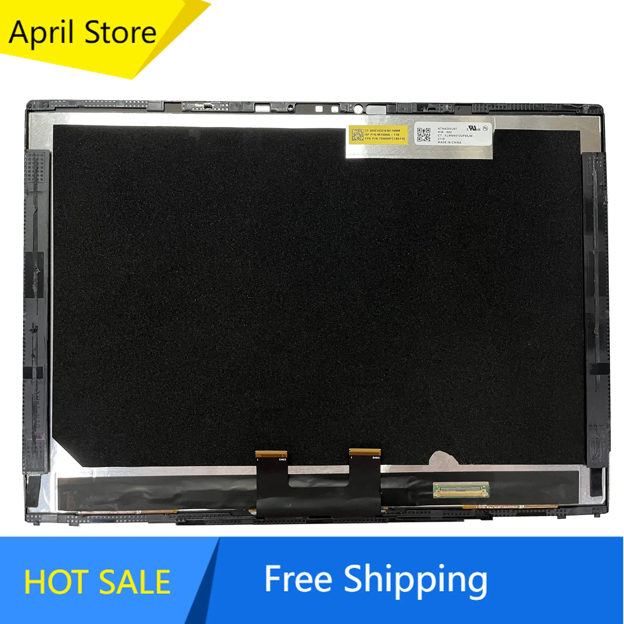 

13.5'' OLED Touch Screen Digitizer Assembly For HP Spectre x360 14-EF 14T-EF ATNA35VJ07-002 M75066-110 With Frame