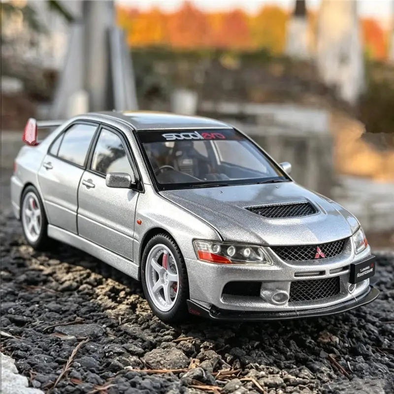 1:24 Mitsubishi Lancer Evolution EV09 Alloy Sports Car Model Diecasts Track Racing Car Vehicles Model Sound Light Kids Toys Gift