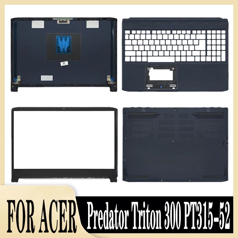 

NEW Bottom Base Case For Acer Predator Triton 300 PT315-52 Laptop LCD Back Top Cover Front Bezel Palmrest Upper Rear Lid Blue