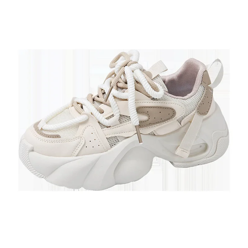 Ausgehöhlte Papa-Schuhe für Damen, 2025, Sommer, neue atmungsaktive und leichte Freizeit-Sportschuhe