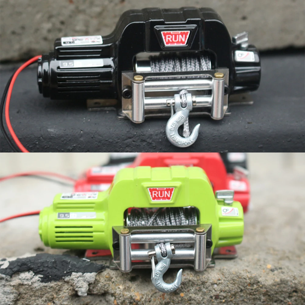 Scale Accessories Metal Winch Tow Hook Recovery Tool for 1/10 RC Crawler Car Axail SCX10 TRX4 TRX6 RGT 86100 TF2 GEN8