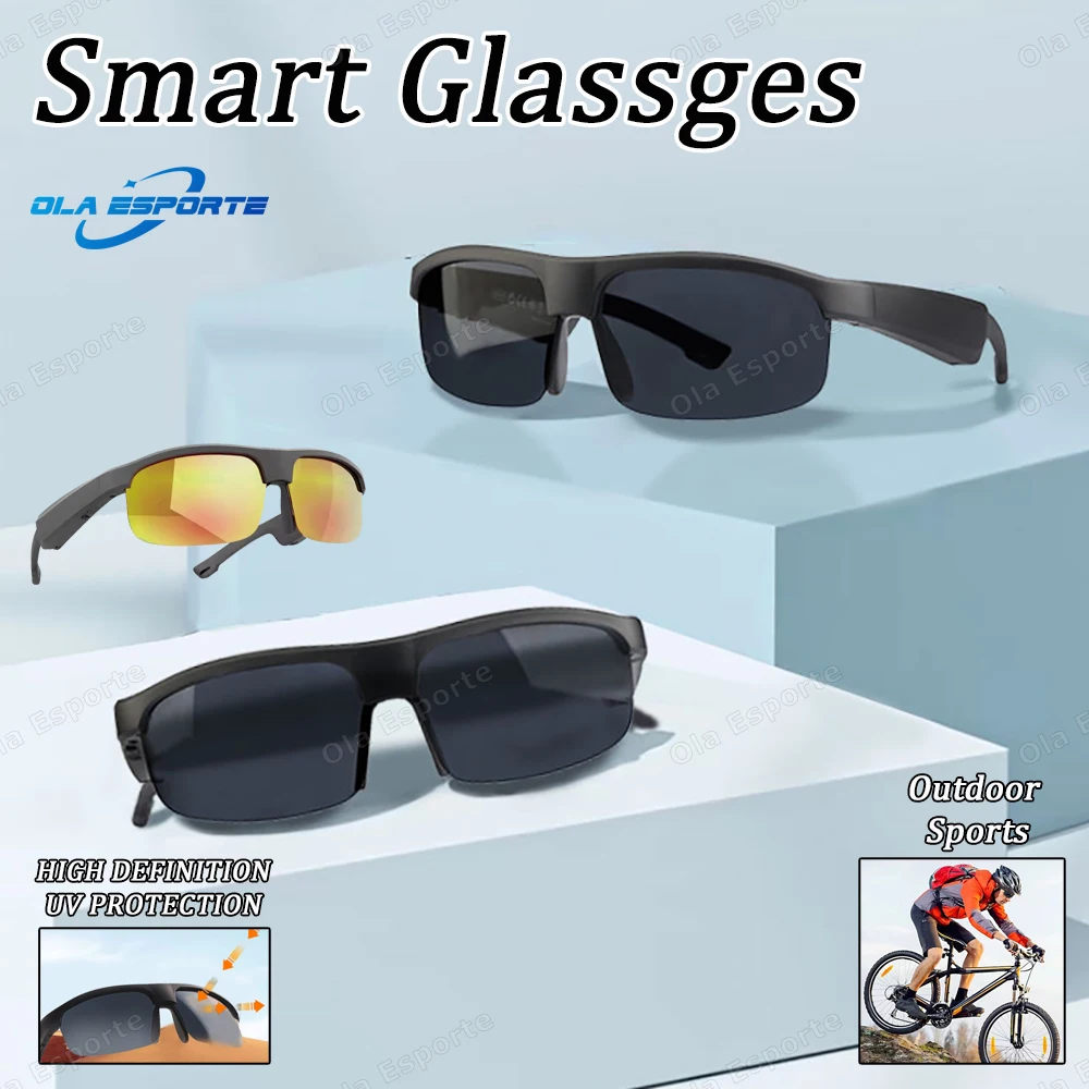 

Умные очки с Bluetooth, поляризационные солнцезащитные очки с защитой UV400 для мужчин и женщин, очки для охоты, рыбалки, вождения, велосипеда, 2025