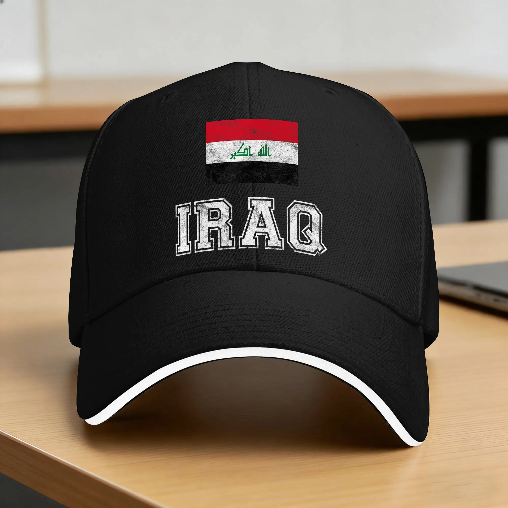 Iraq Flag Baseball Cap  Classic Unisex-Teens Trucker Hat High Quality Print Outdoor Sport Baseball Caps Birthday Present