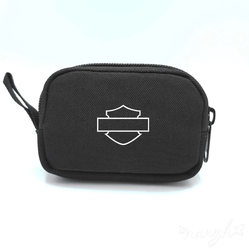 

High Quality Motorcycle Logo Portable Storage Bag Headphone Key Handbag Wallets For Harley Davidson Electra Glide Ultra Classic