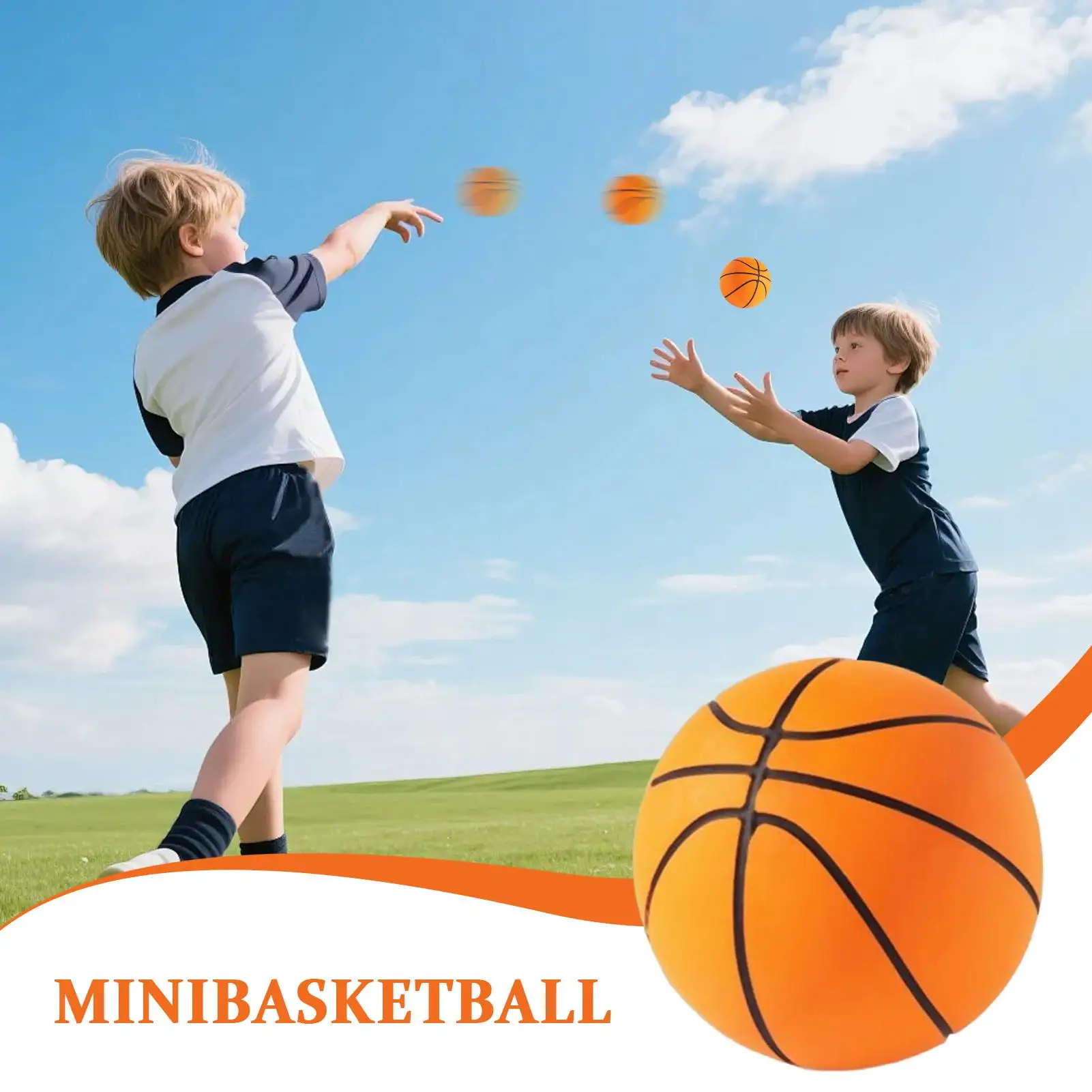 บาสเก็ตบอลขนาดเล็ก ของเล่นกีฬาเด้งดี ขนาด 2.36 นิ้ว บาสเก็ตบอลจิ๋วสำหรับเด็ก เล่นในร่ม เด็กผู้ชาย เด็กวัยหัดเดิน งานปาร์ตี้กลางแจ้ง ห้องนอน