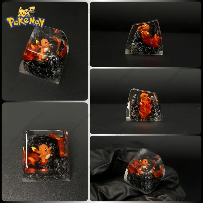 Pokemon Resin Keycaps Mimikyu Bulbasaur Gyarados Charmander Charizard Customized Mechanical Keyboard DIY Keys Accessories Gifts