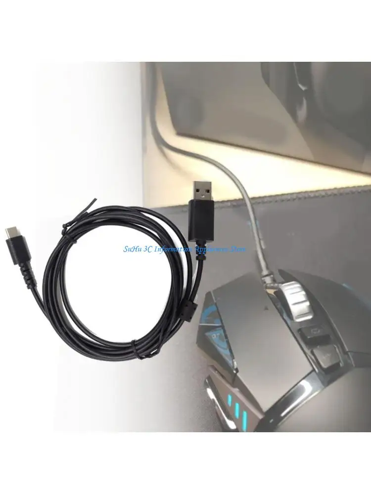 Kabel Pengisi Daya Pengganti untuk Kabel Mouse Jalur Karet Fleksibel dan Kuat untuk G502X GPROX2 G733