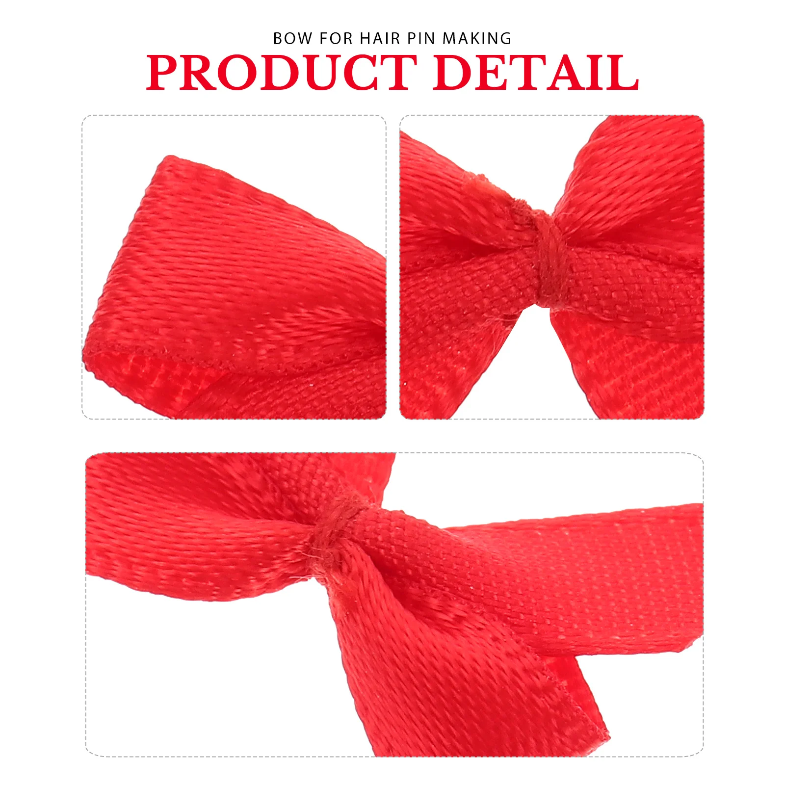 

100pcs Butterfly Knot Decor Red Polyester Diy Bows For Christmas Wedding Hairpin Bag Suitcase Clothing Accessories Xmas Decor