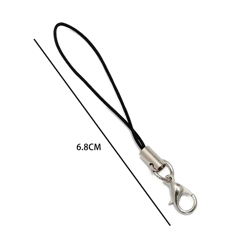 50Pcs Trendy Mobile Phone Strap Convenient Mobile Phone Lanyard With Carabiner Multicolor Polyester Lanyard For DIY Keyring - náhled 6