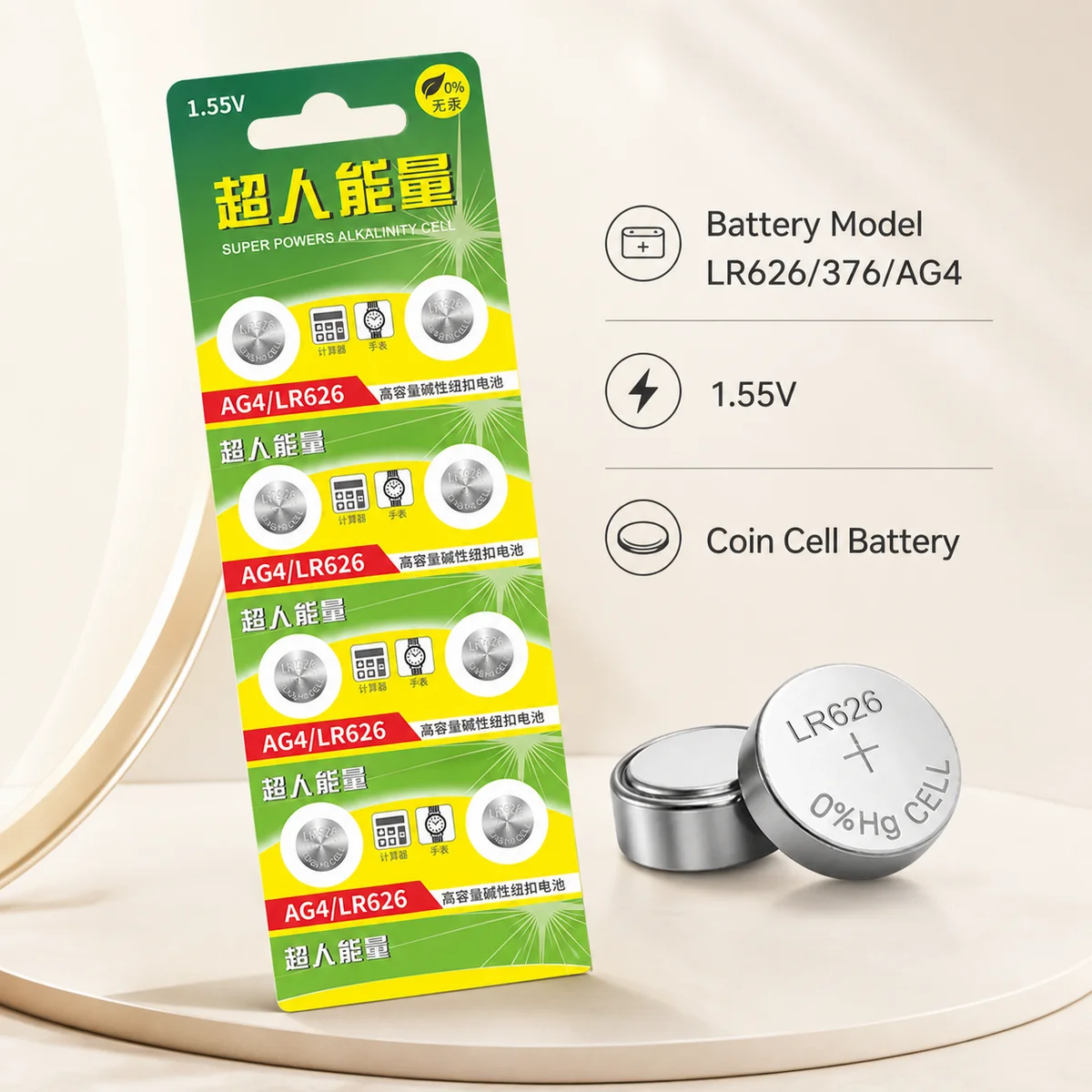 

Button Cell Battery SR626SW AG4 LR626 377A V377 1.5V 5-50Pcs Alkaline Replacement For Watch Mini Flashlight Toys Stable Power