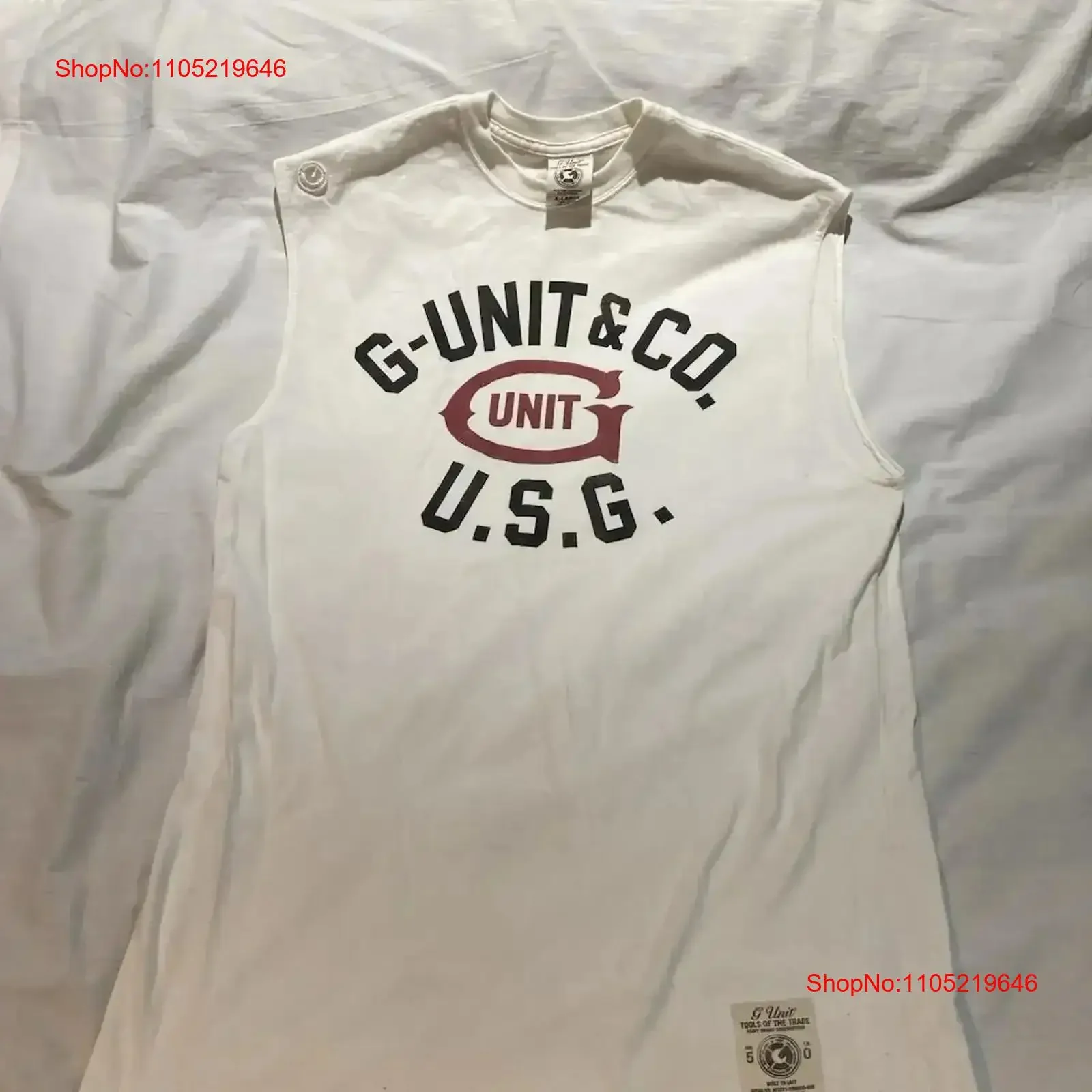 Vintage G Unit Muscle T Shirt Men s Size L XL Very Good Condition Washed Stylish Casual fashion vintage Washed homme Stretched