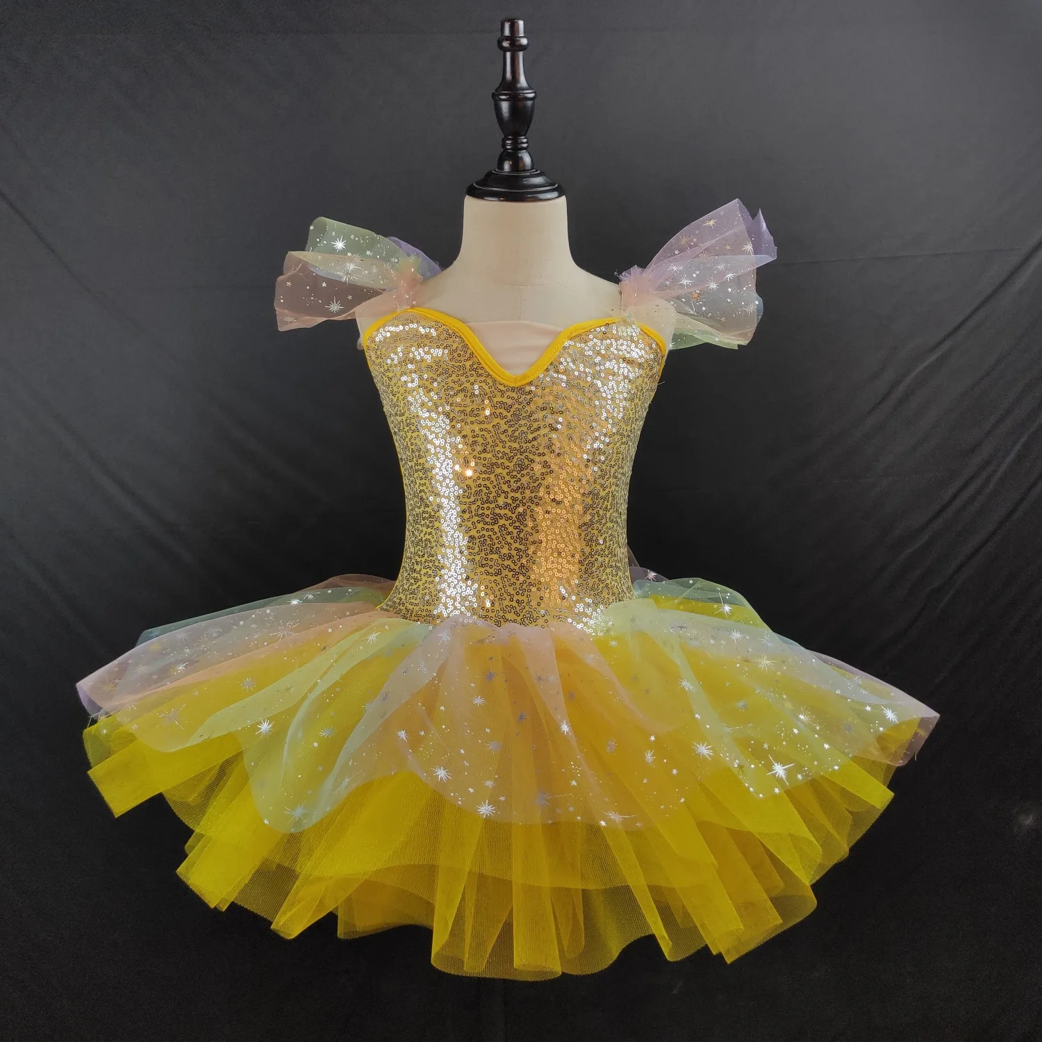 

Girls' tutu suspender gauze skirt Children's tutu performance suit Little Swan ballet version dance performance suit