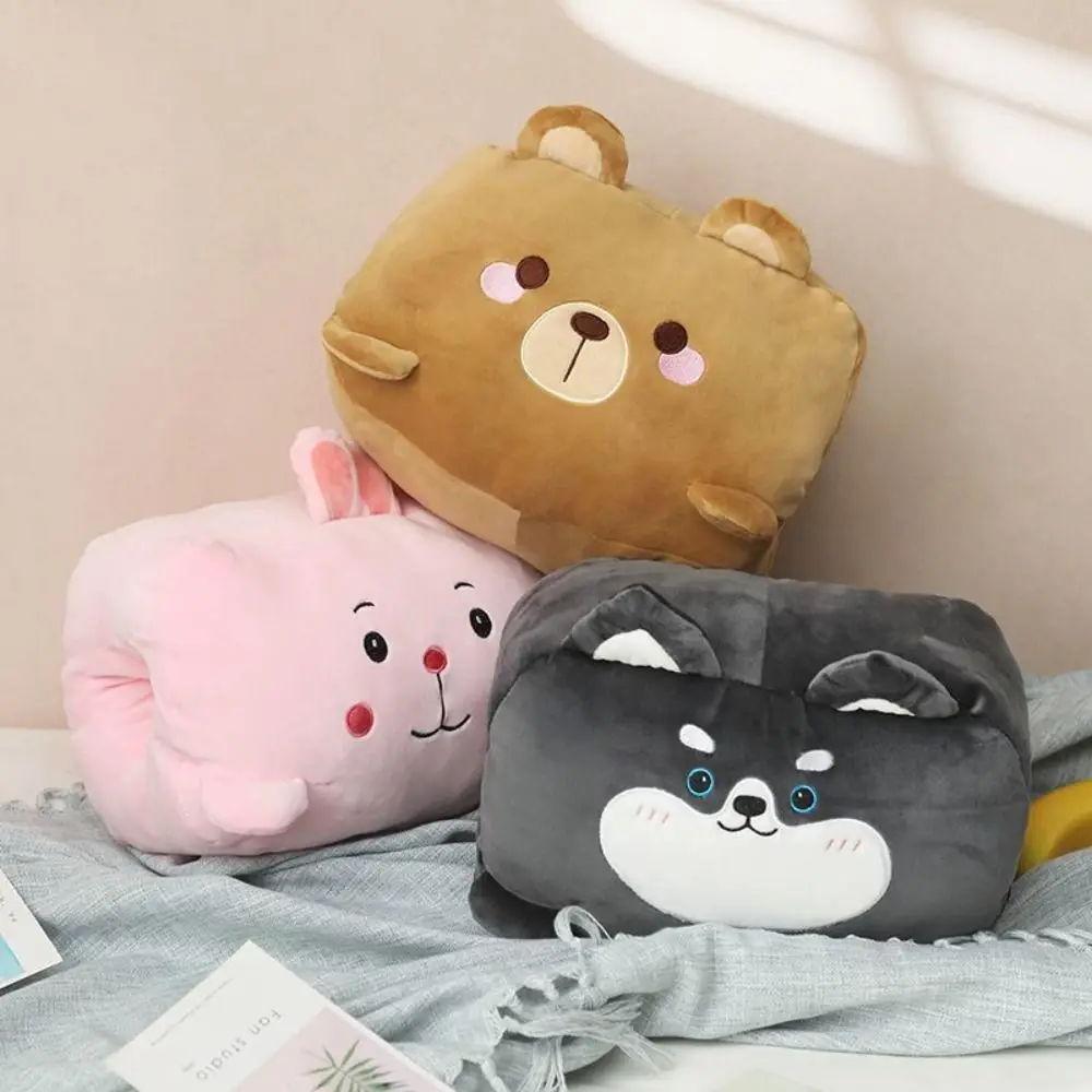 ตุ๊กตาอุ่นมือ หมอนอุ่นมือ ตุ๊กตาสัตว์นุ่มพิเศษ หมอนอิงสำหรับงีบในออฟฟิศ ของเล่นตุ๊กตาสำหรับฤดูหนาว