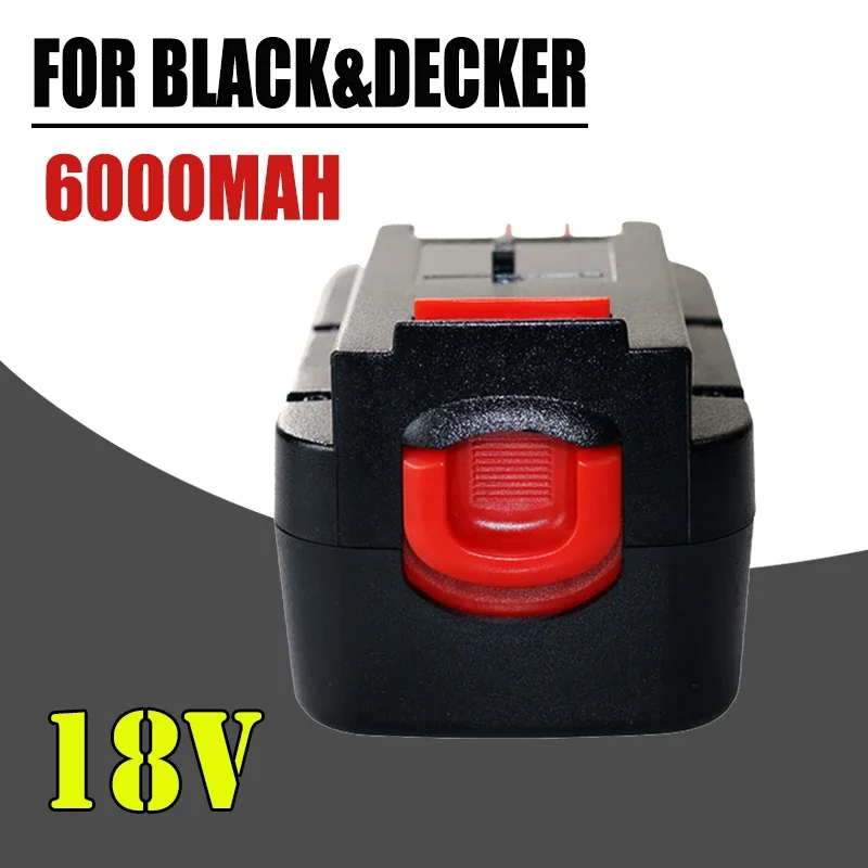 

6000mAh for Black&Decker 18V Rechargeable Power Tools Battery A18 A1718 A18NH HPB18 HPB18-OPE FS1800CS FS1800D FS1800D-2