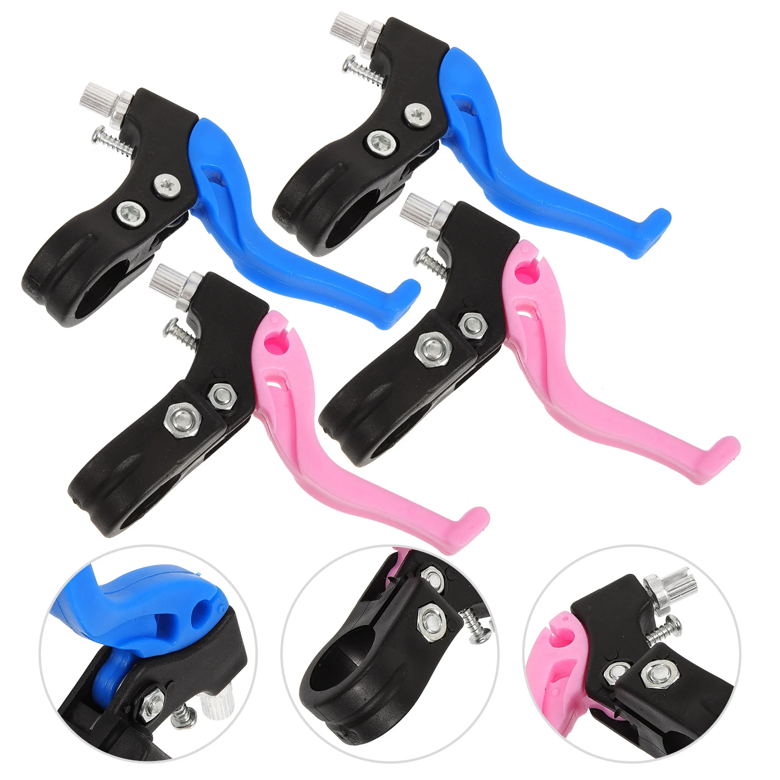 

2 Pairs Bike Brake Levers Metal Plastic H Lightweight Durable Kids Bicycles Safety Essential Easy Operate Motorcycle