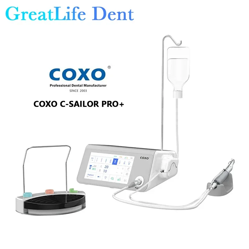 GreatLife Dent Dental COXO C-Sailor Pro+ Piezosurgery Implant Machine Treatment 2 in 1 System Dentistry Surgery With 2 Handpiece