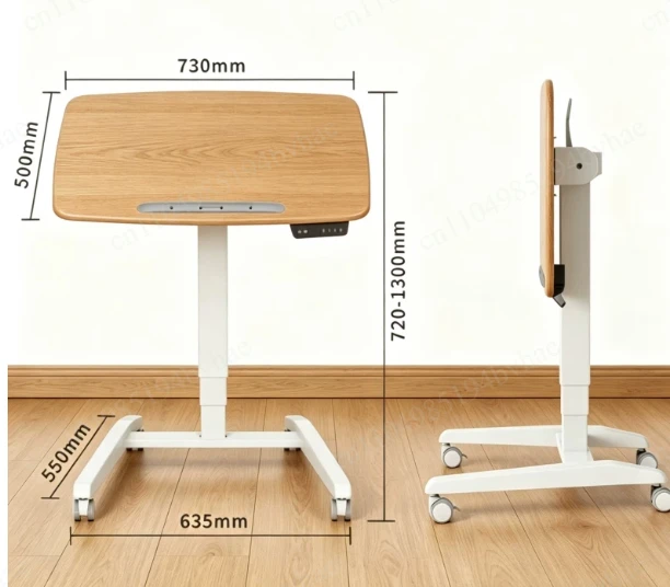 Electric Foldable Standing Lift Workbench Mobile Laptop Bedside Desk