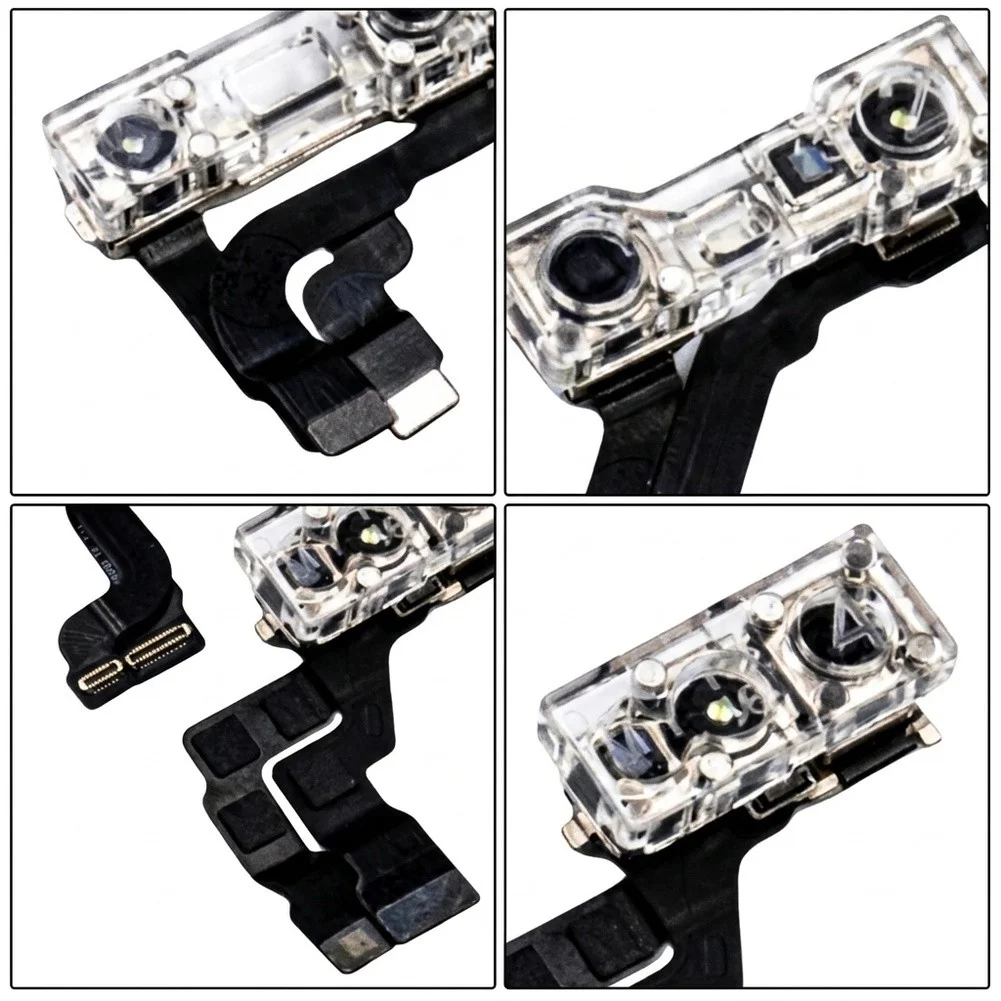 4-in-1 Magnetic Front Camera Lens Cover Set For IPhone, Transparent ABS Dust Protector Shield For Repair And Daily Use